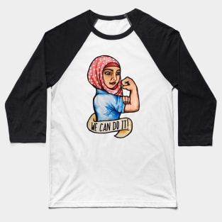 We can do it Rosie the Riveter Baseball T-Shirt